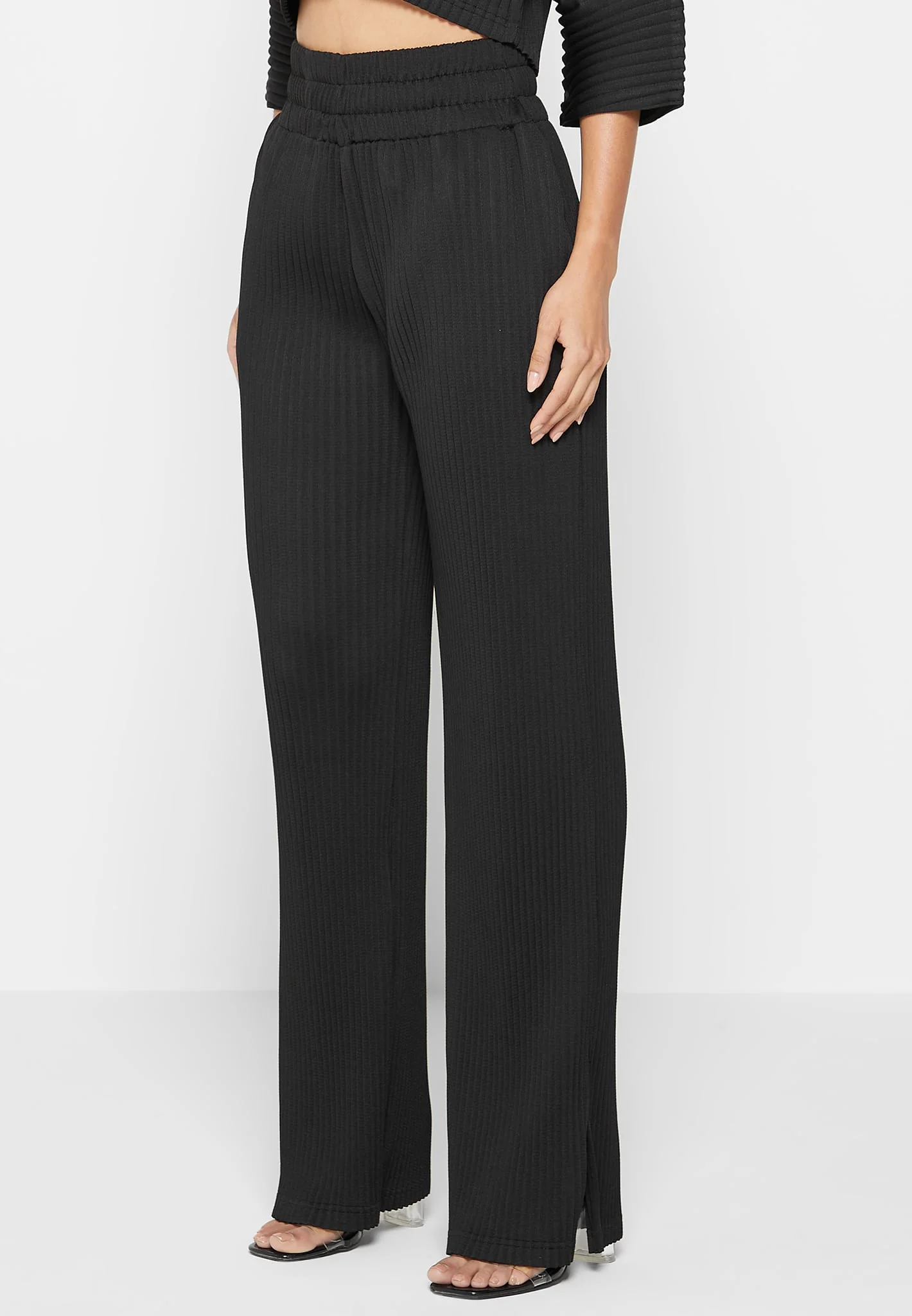 Pleated Trousers - Black - Image 5