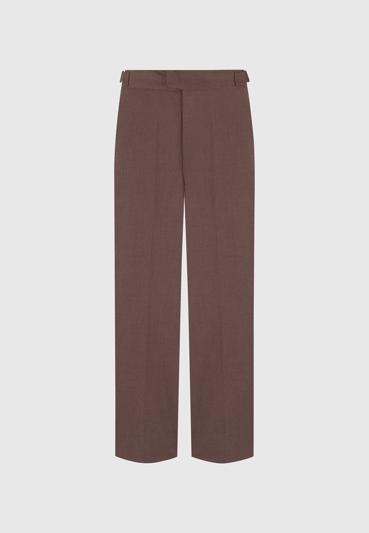 Joseph - Regular Fit Twill Pleated Tailored Trousers - Brown - Image 7