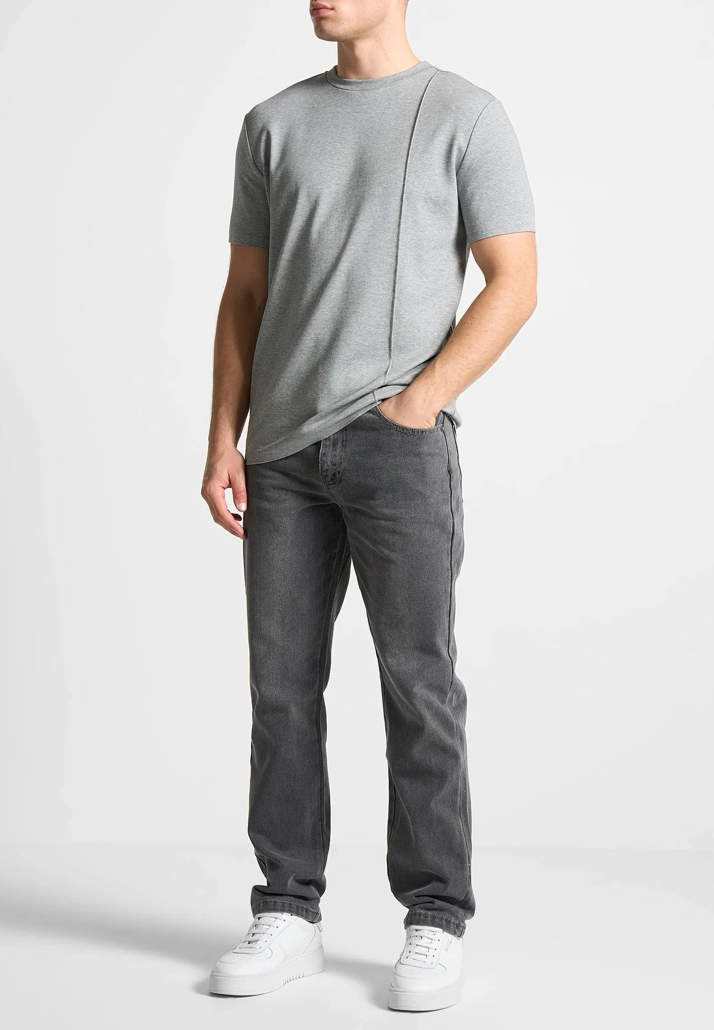 Relaxed Fit Jean - Washed Grey - Image 2