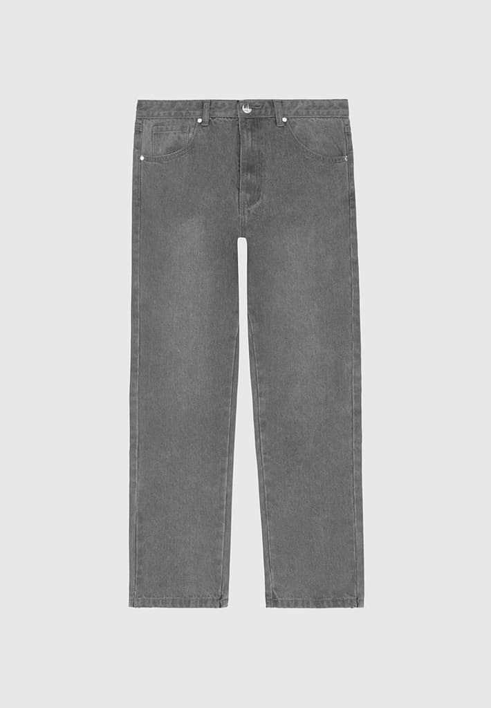 Relaxed Fit Jean - Washed Grey - Image 3
