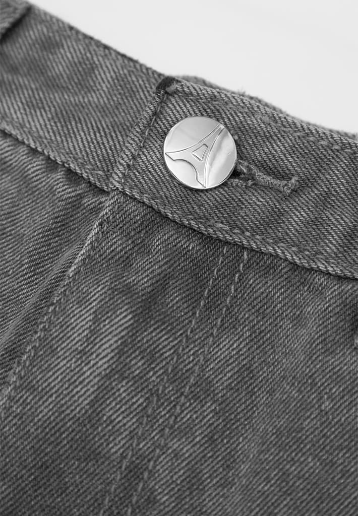 Relaxed Fit Jean - Washed Grey - Image 5