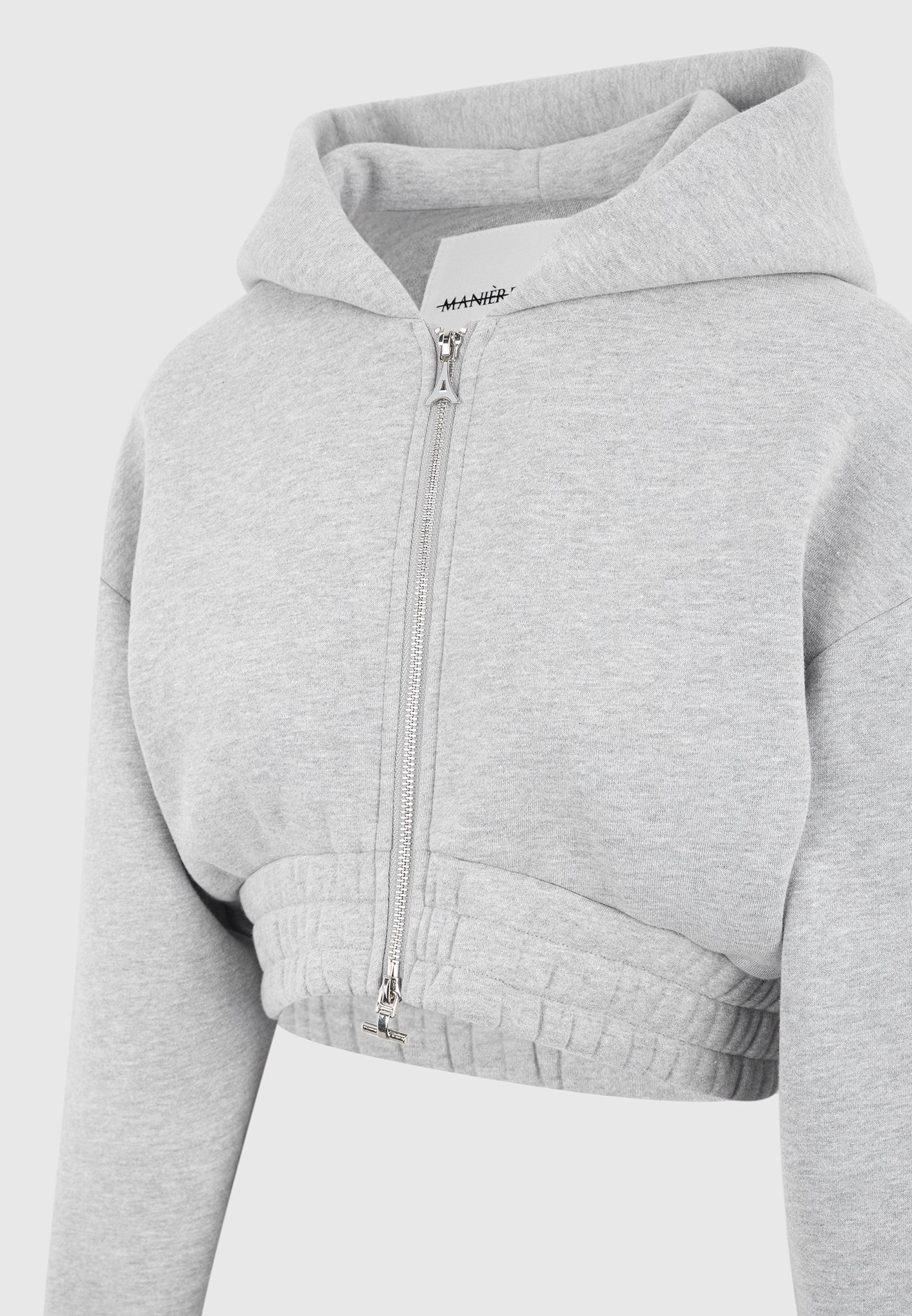 Josiane - Relaxed Zip Through Hoodie - Grey - Image 6