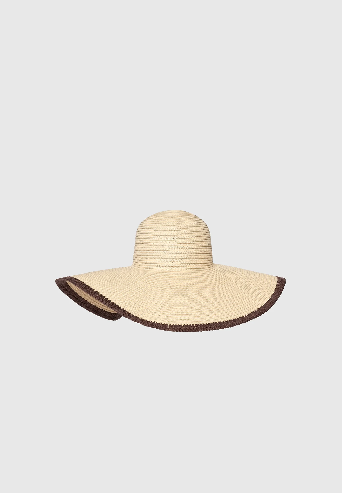 Sandrine - Raffia Oversized Sun Hat - Natural - Image 5