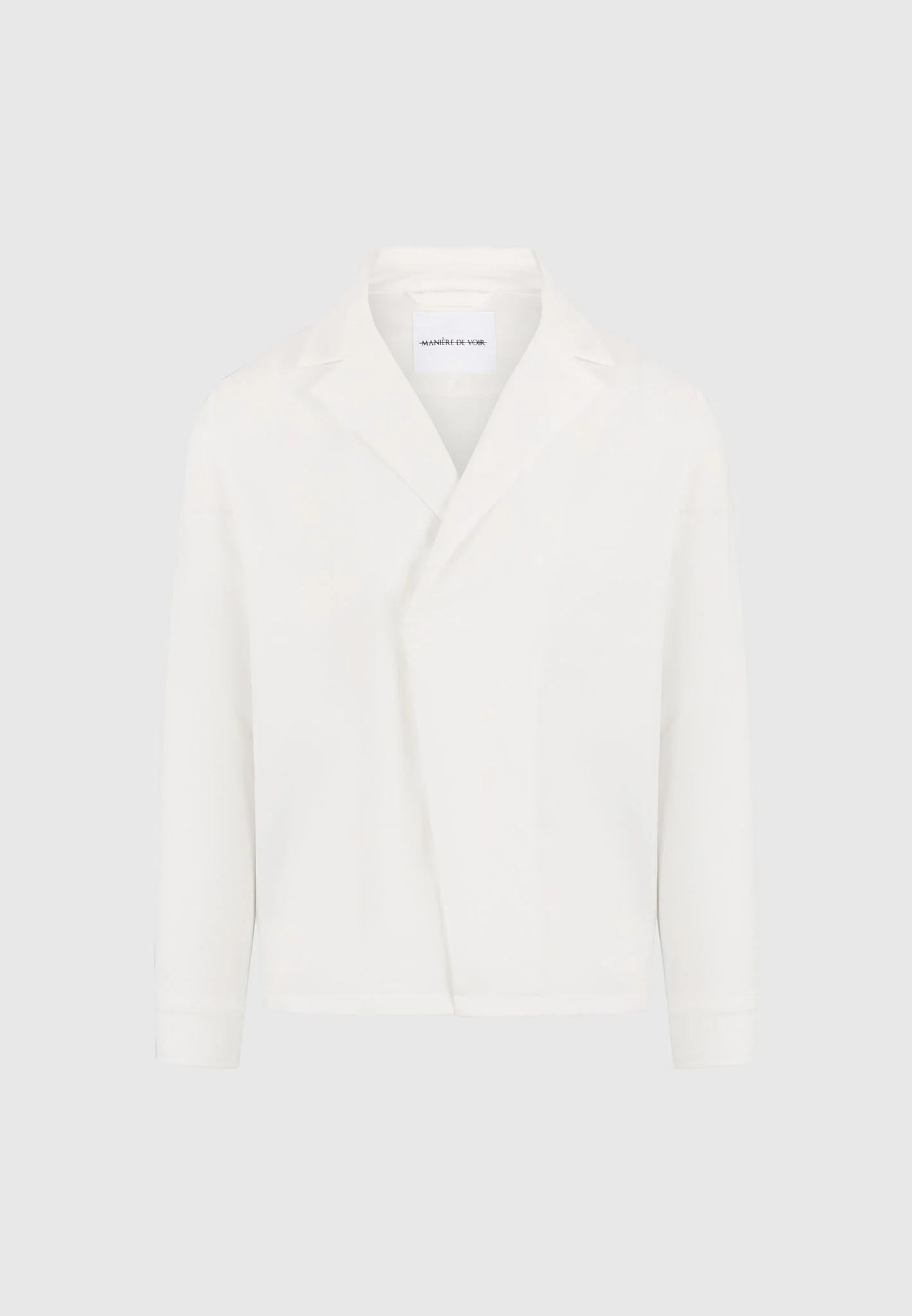 Alban - Satin Double Breasted Shirt - White - Image 5