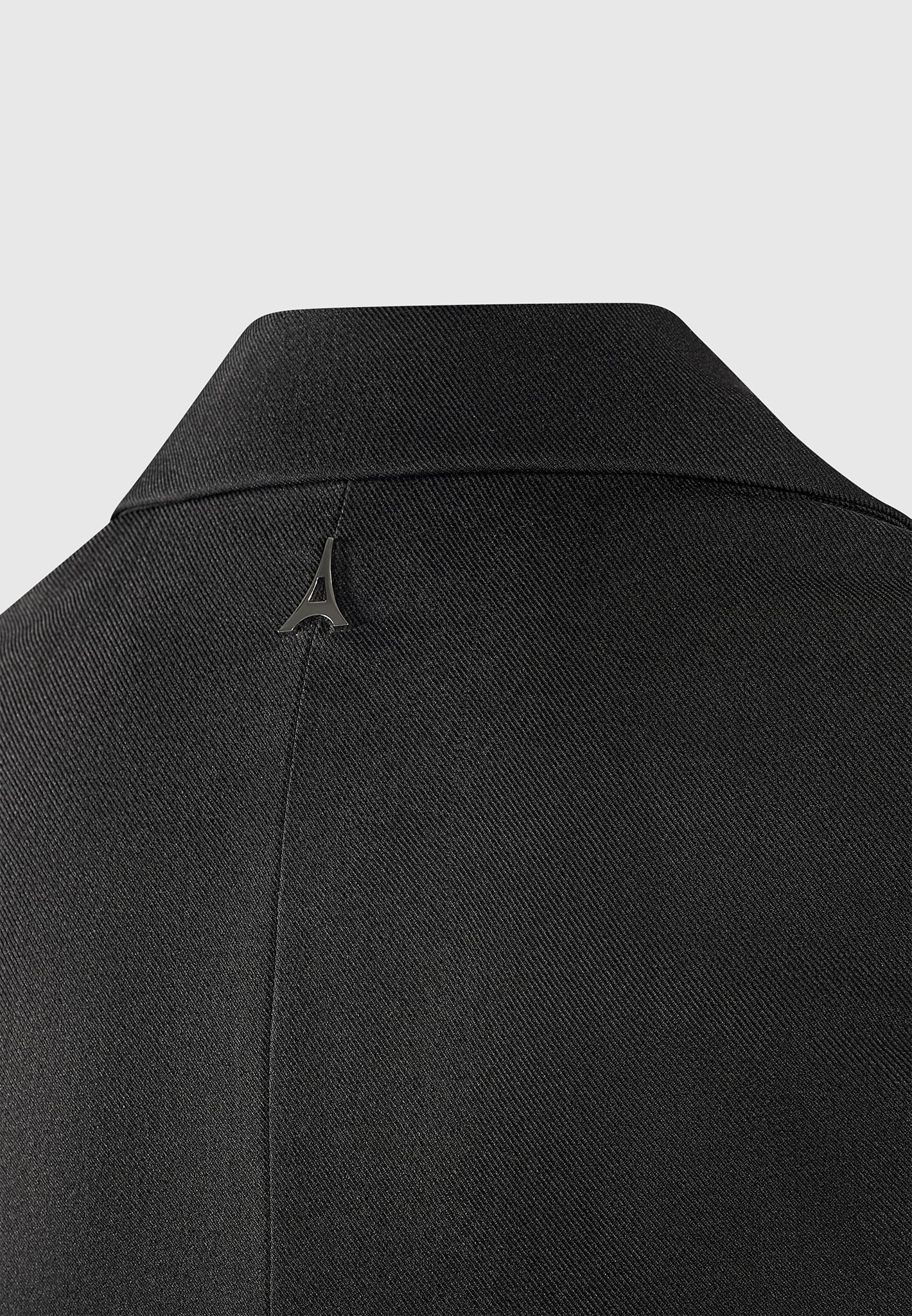 Tailored Blazer Dress with Reversible Corset - Black - Image 11