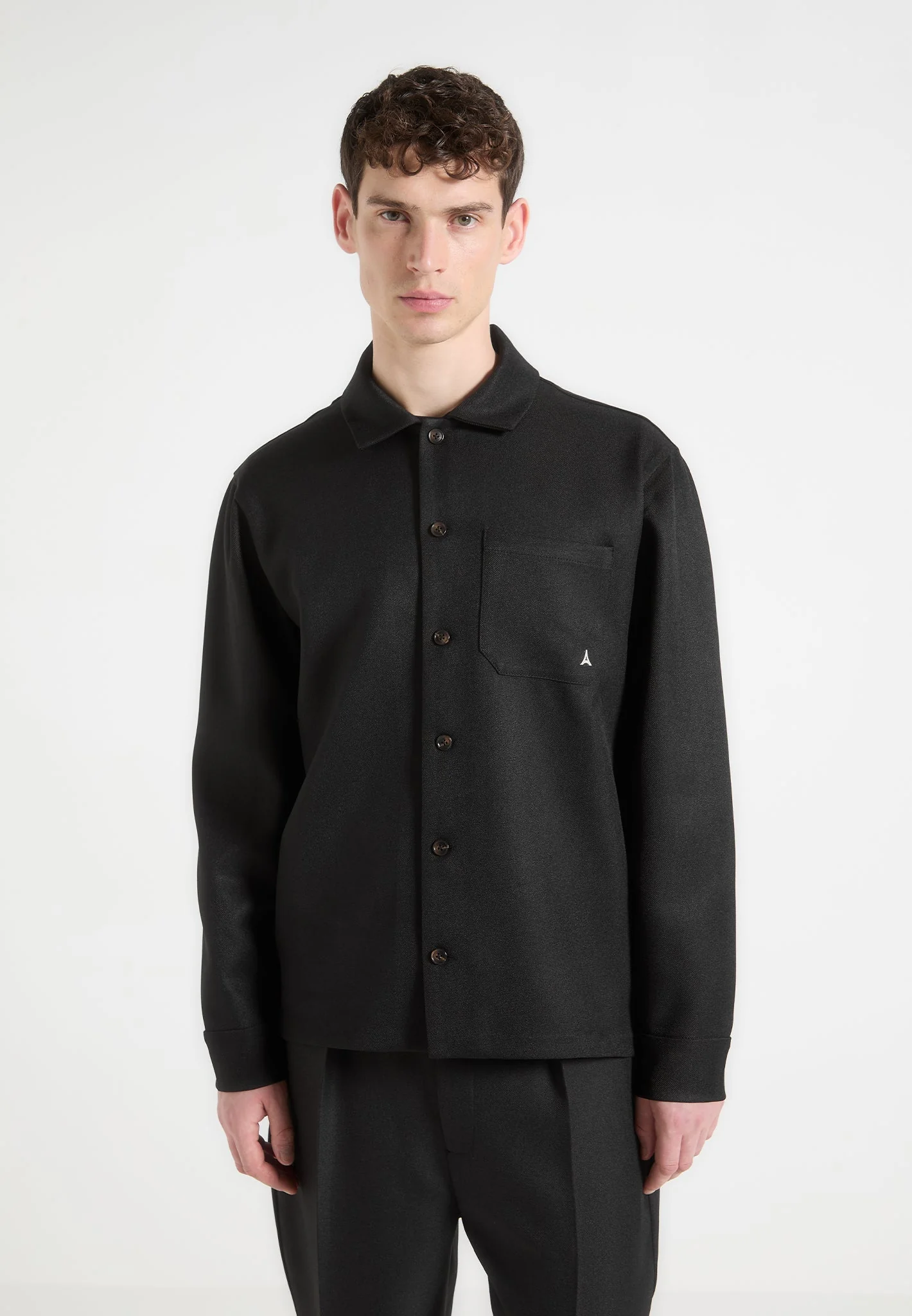Valentin - Tailored Overshirt - Black - Image 2