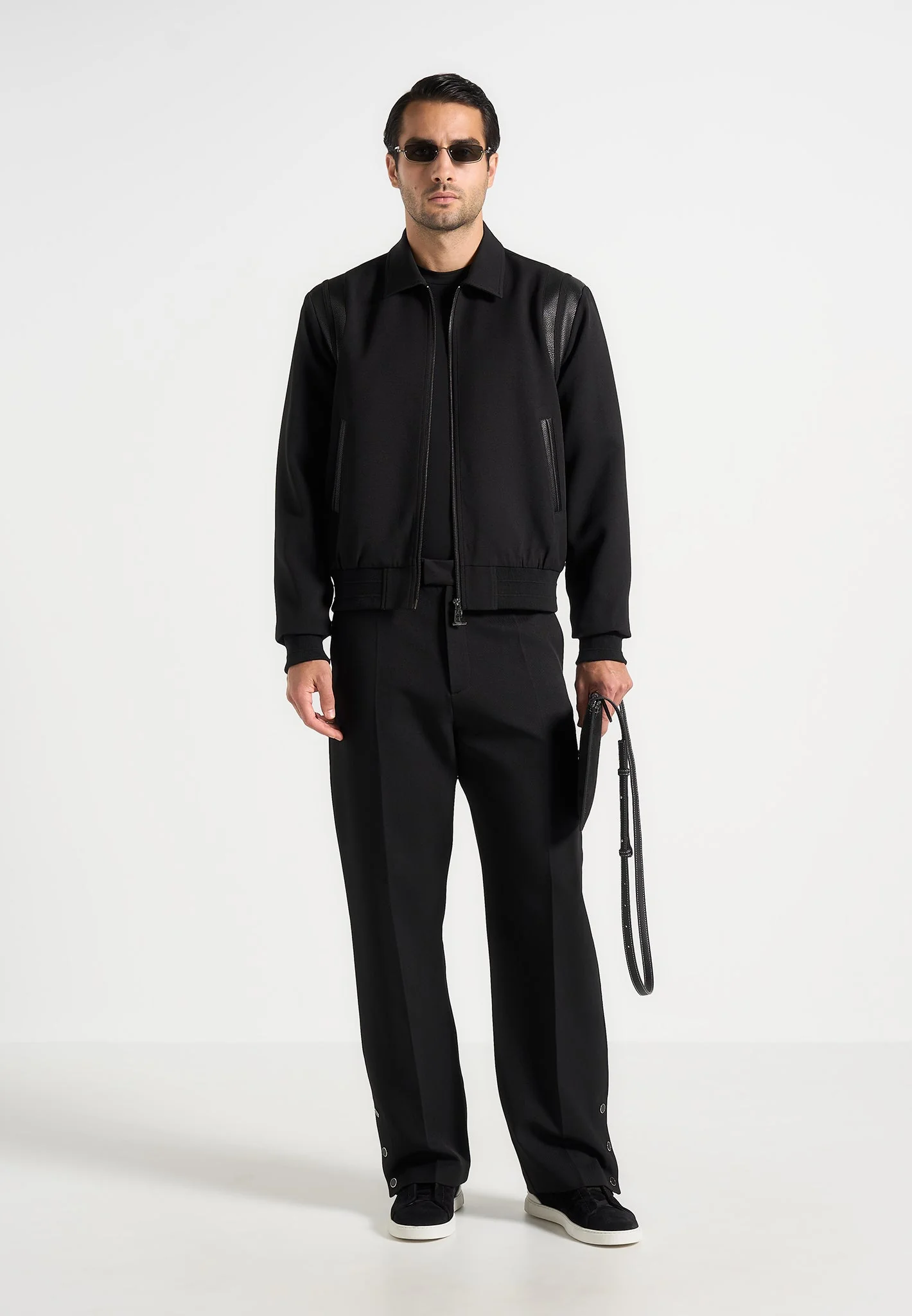 Denis - Tailored Varsity Jacket - Black - Image 2