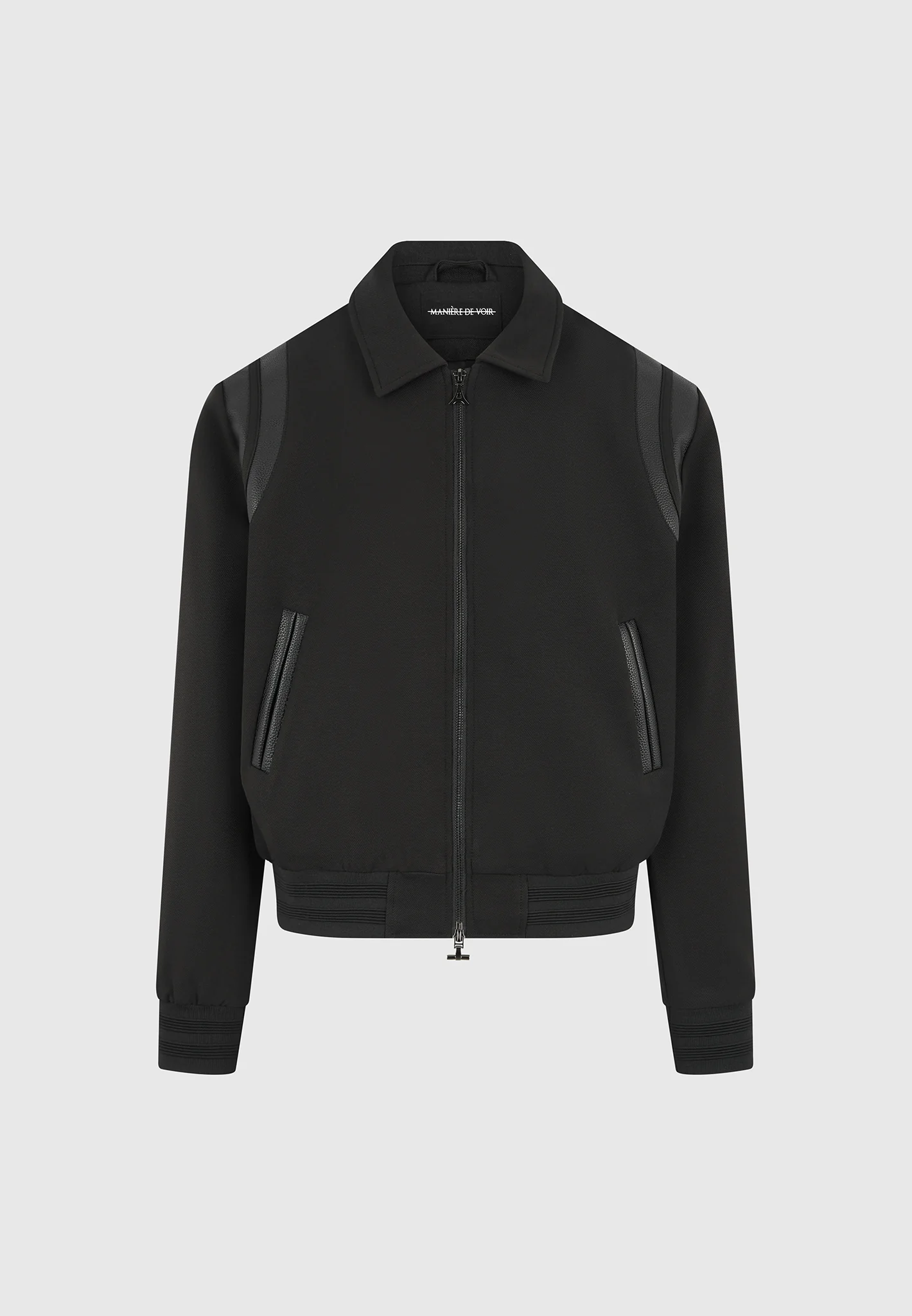 Denis - Tailored Varsity Jacket - Black - Image 5