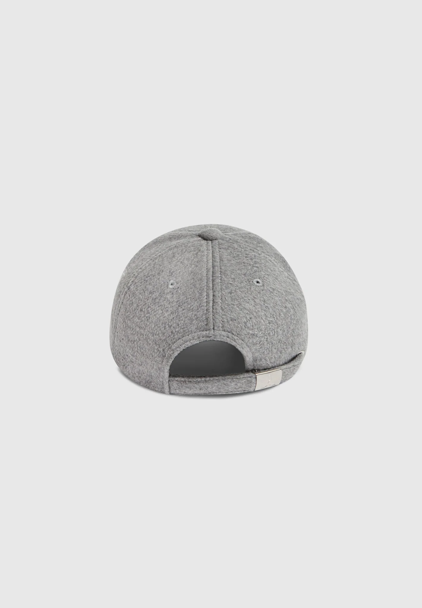 Remy - Textured Wool Blend Cap - Light Grey - Image 4