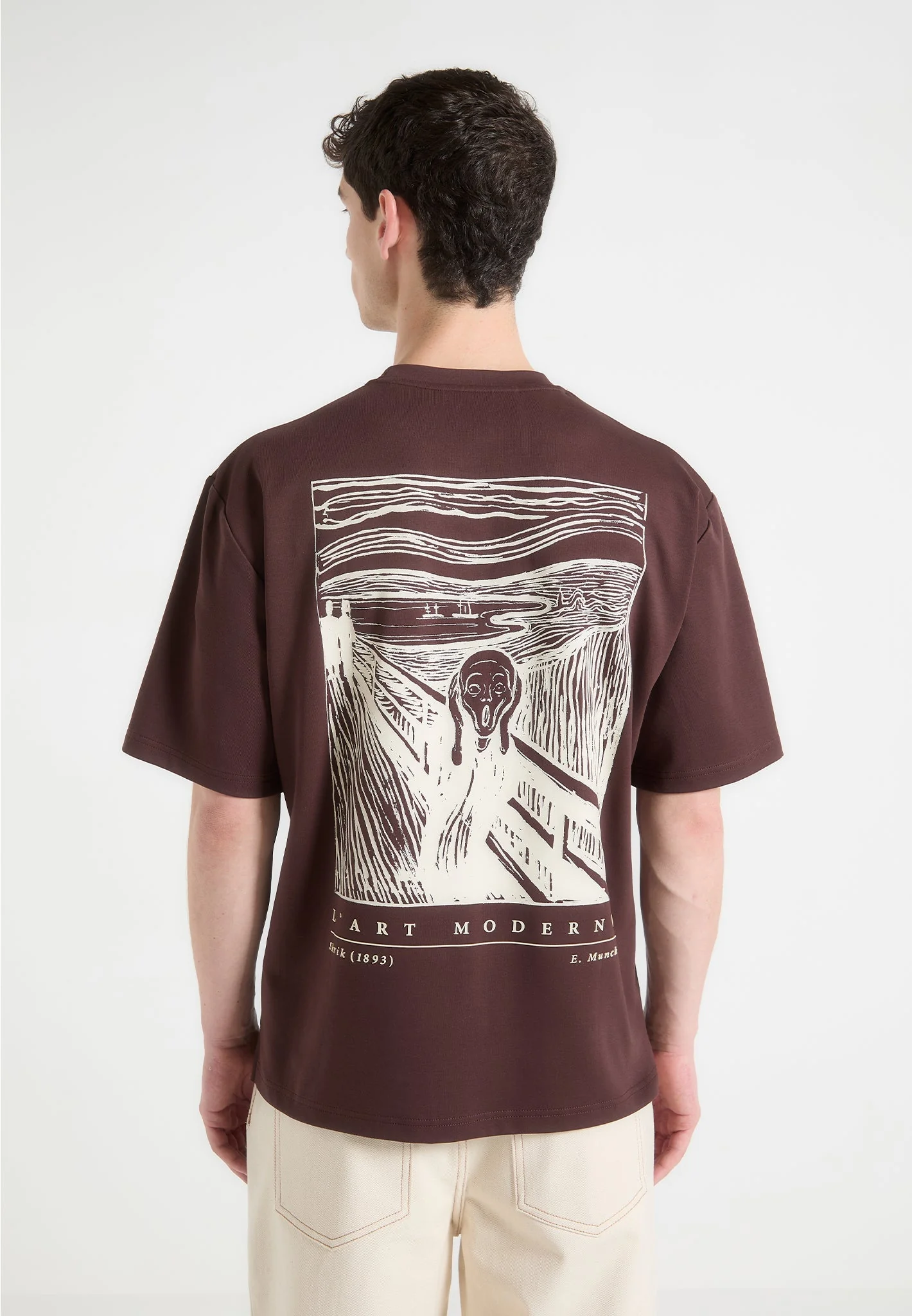 The Scream - Cotton T-Shirt - Brown - Image 3
