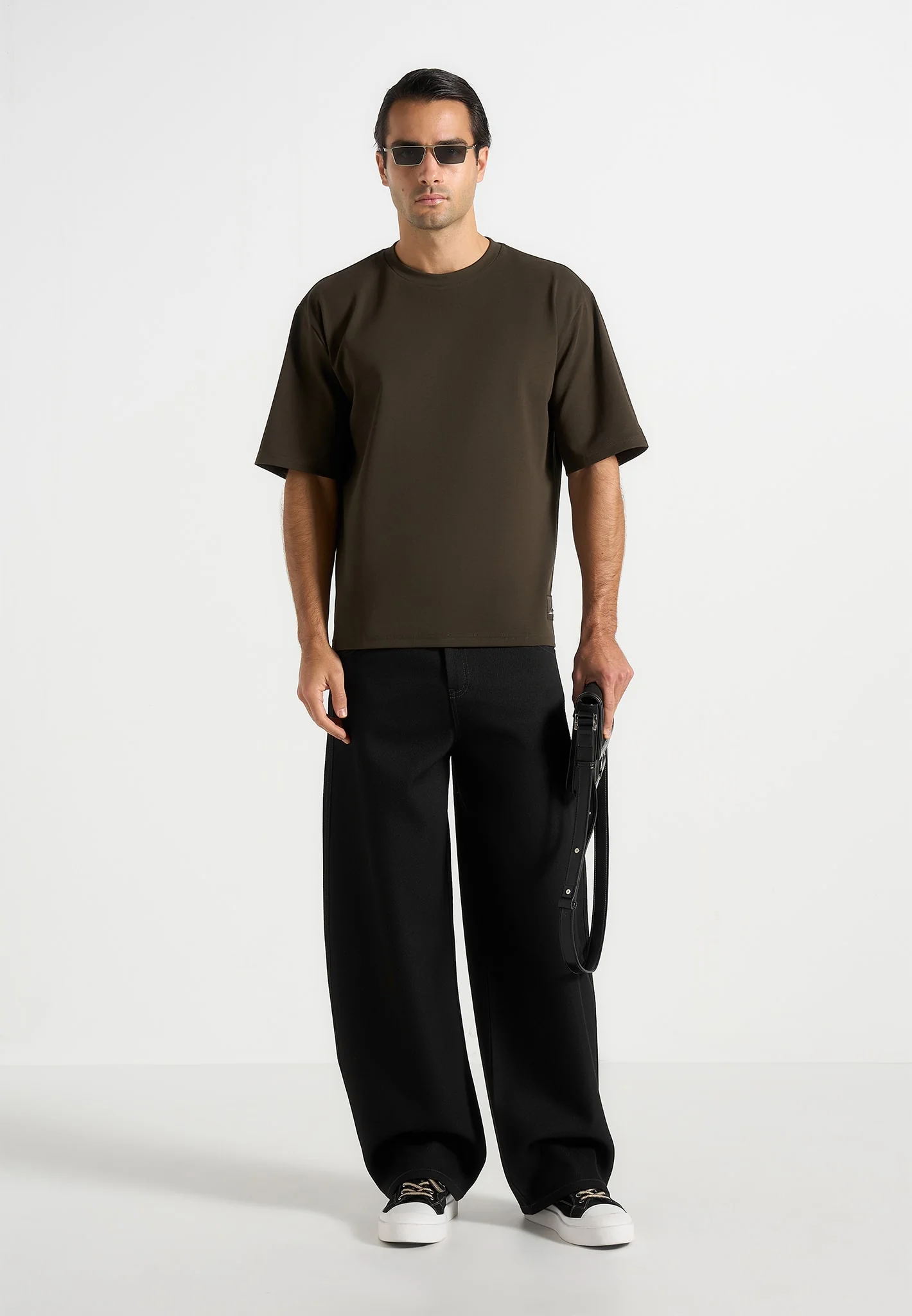 TS007 - Relaxed Fit Cotton T-Shirt - Olive - Image 4