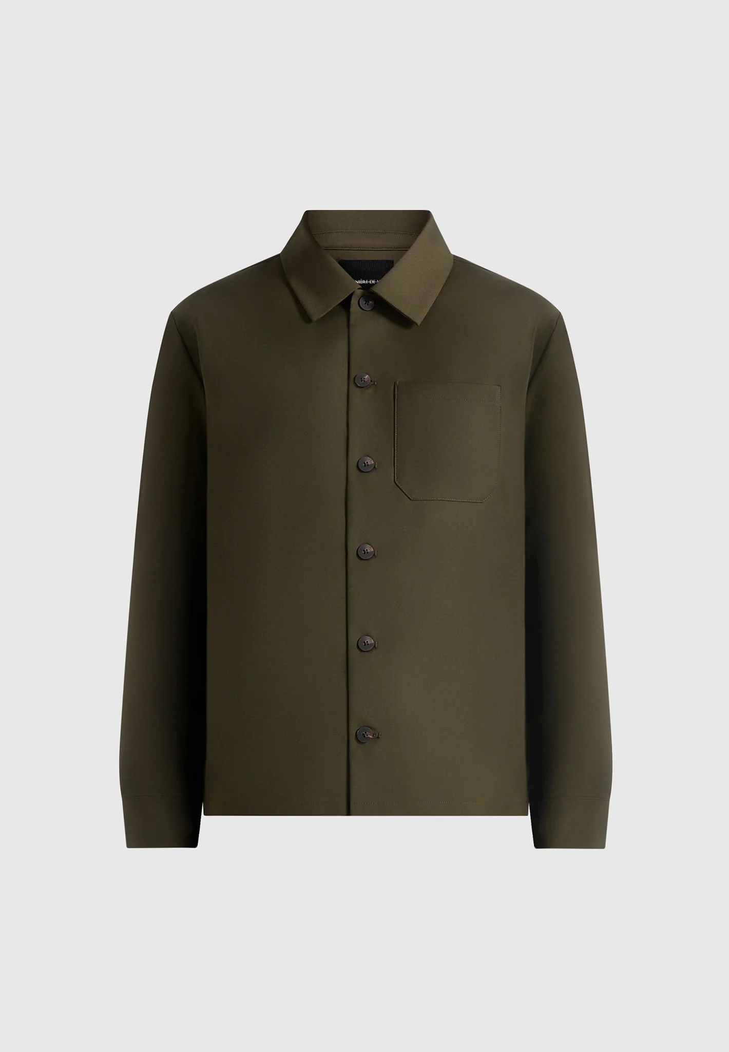 Valentin - Classic Long Sleeve Shirt - Olive - Image 5