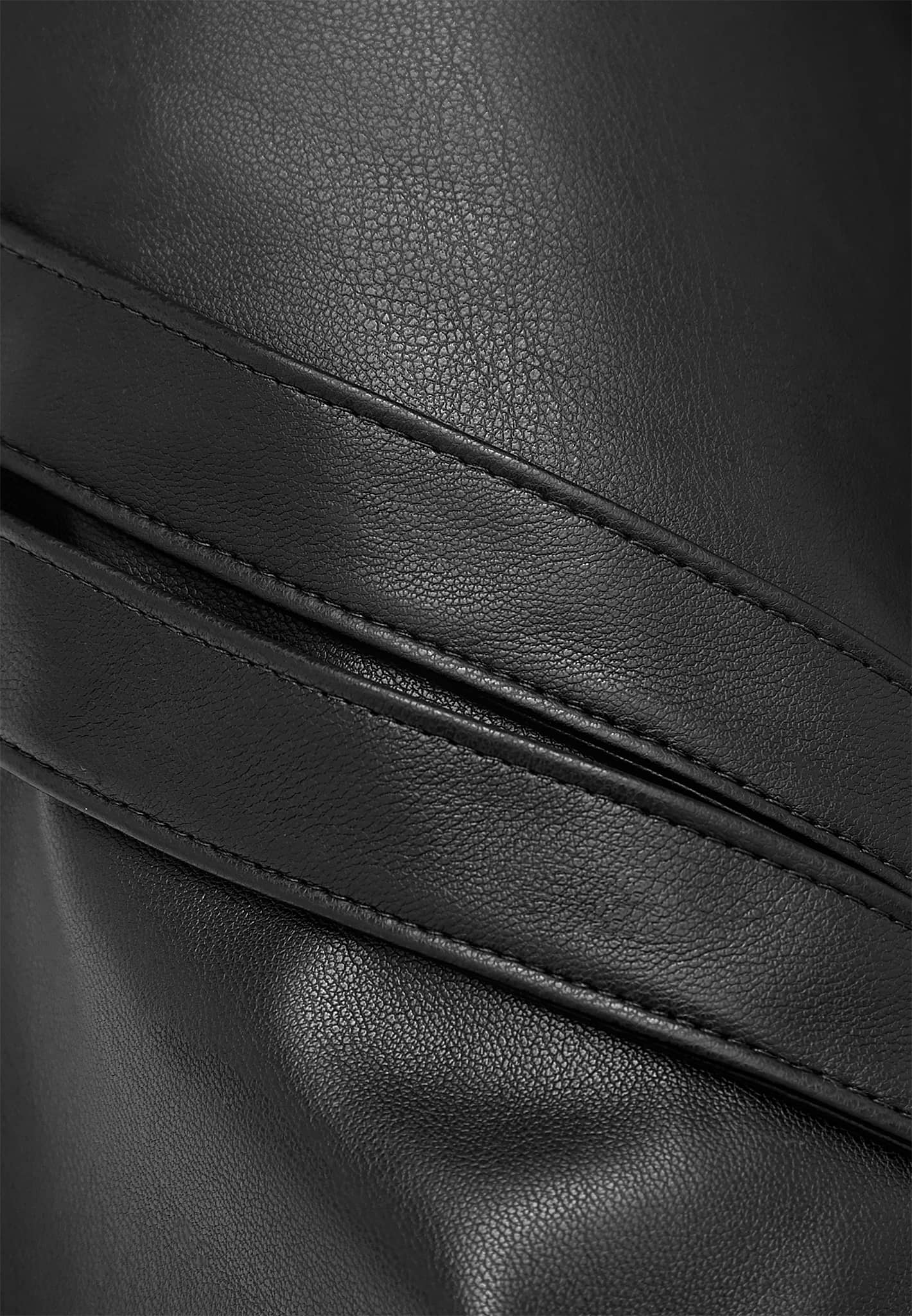 Leather Carpenter Cargo Trousers - Black - Image 6