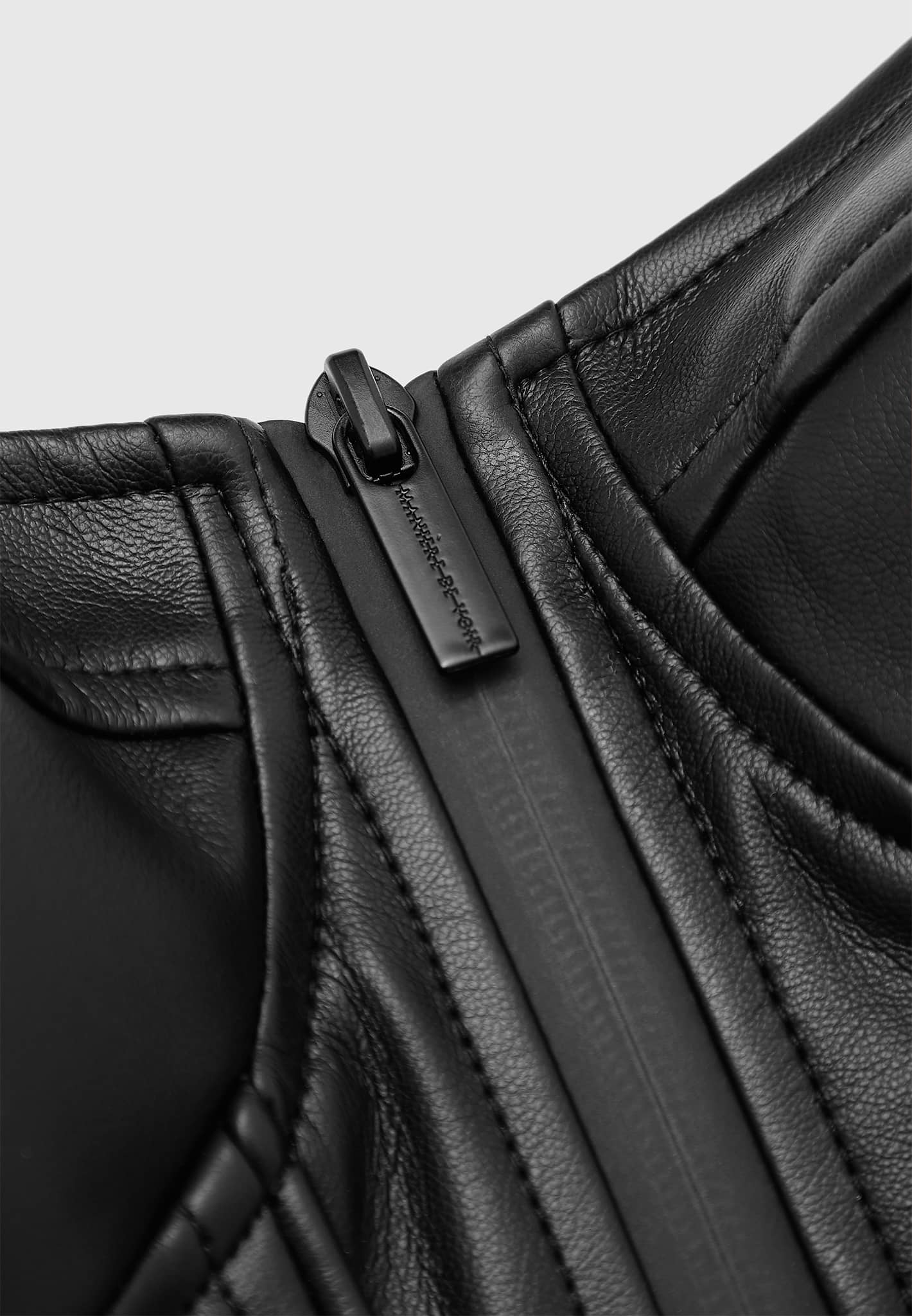 Leather Corset Top - Black - Image 7