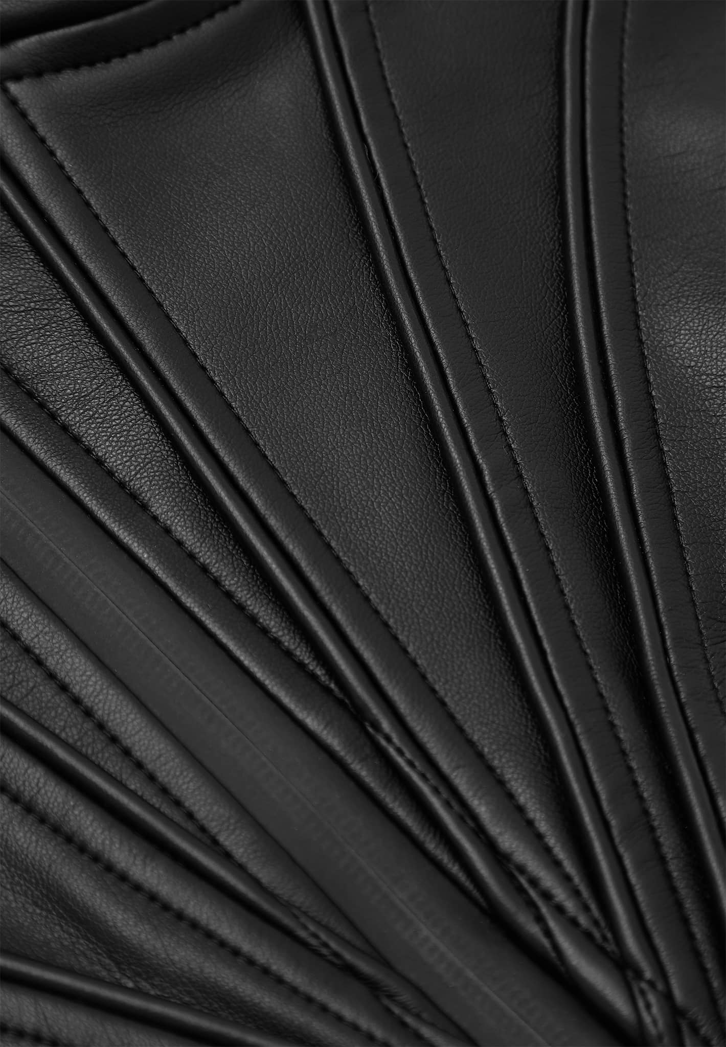 Leather Corset Top - Black - Image 8