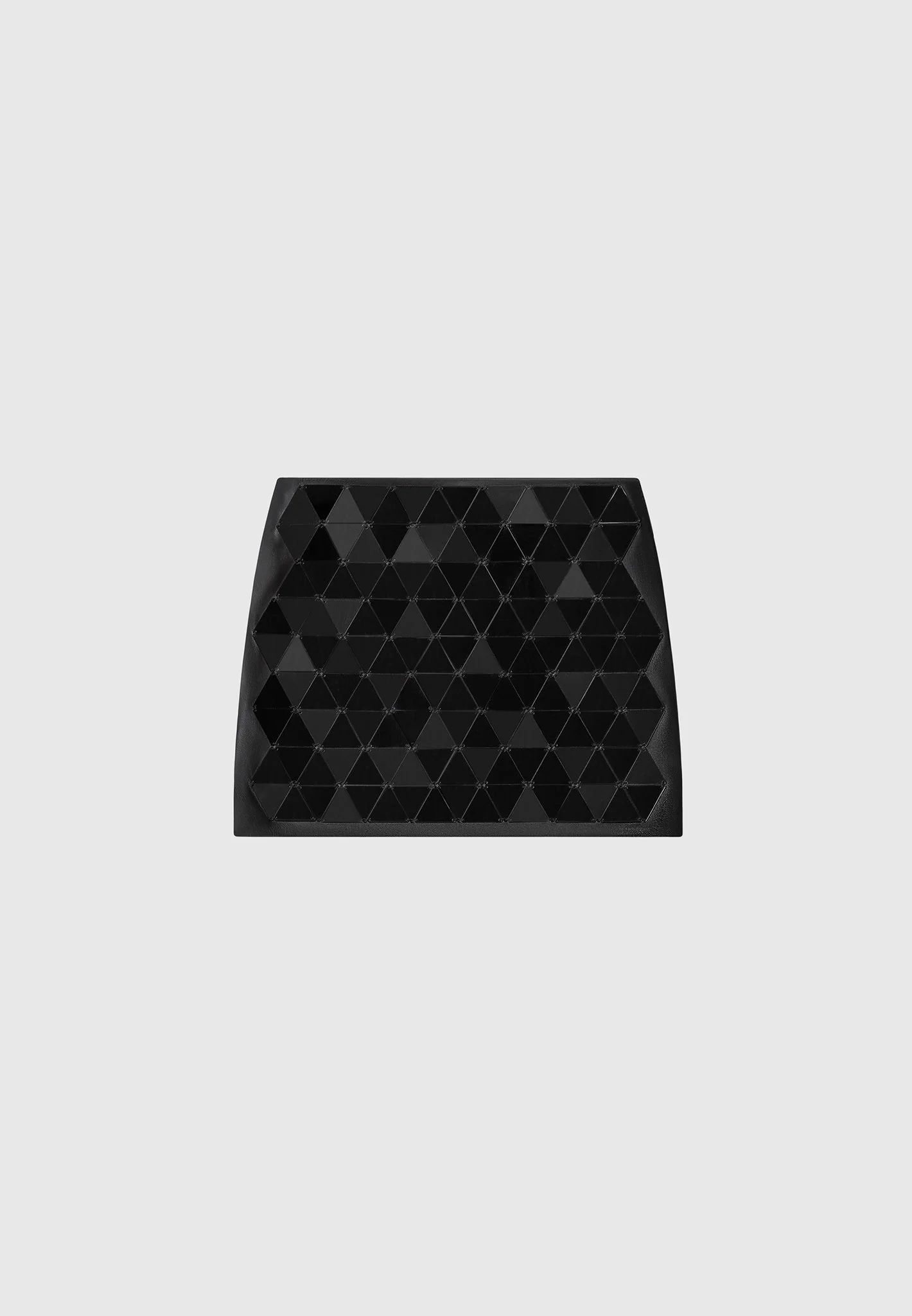 Leather Mirrored Mini Skirt - Black/Black - Image 5