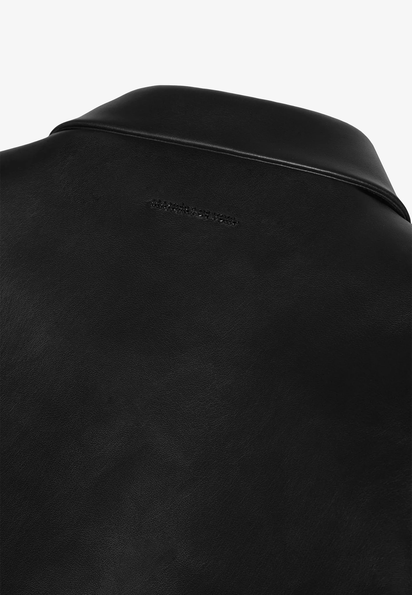 Leather Shirt Jacket - Black - Image 7