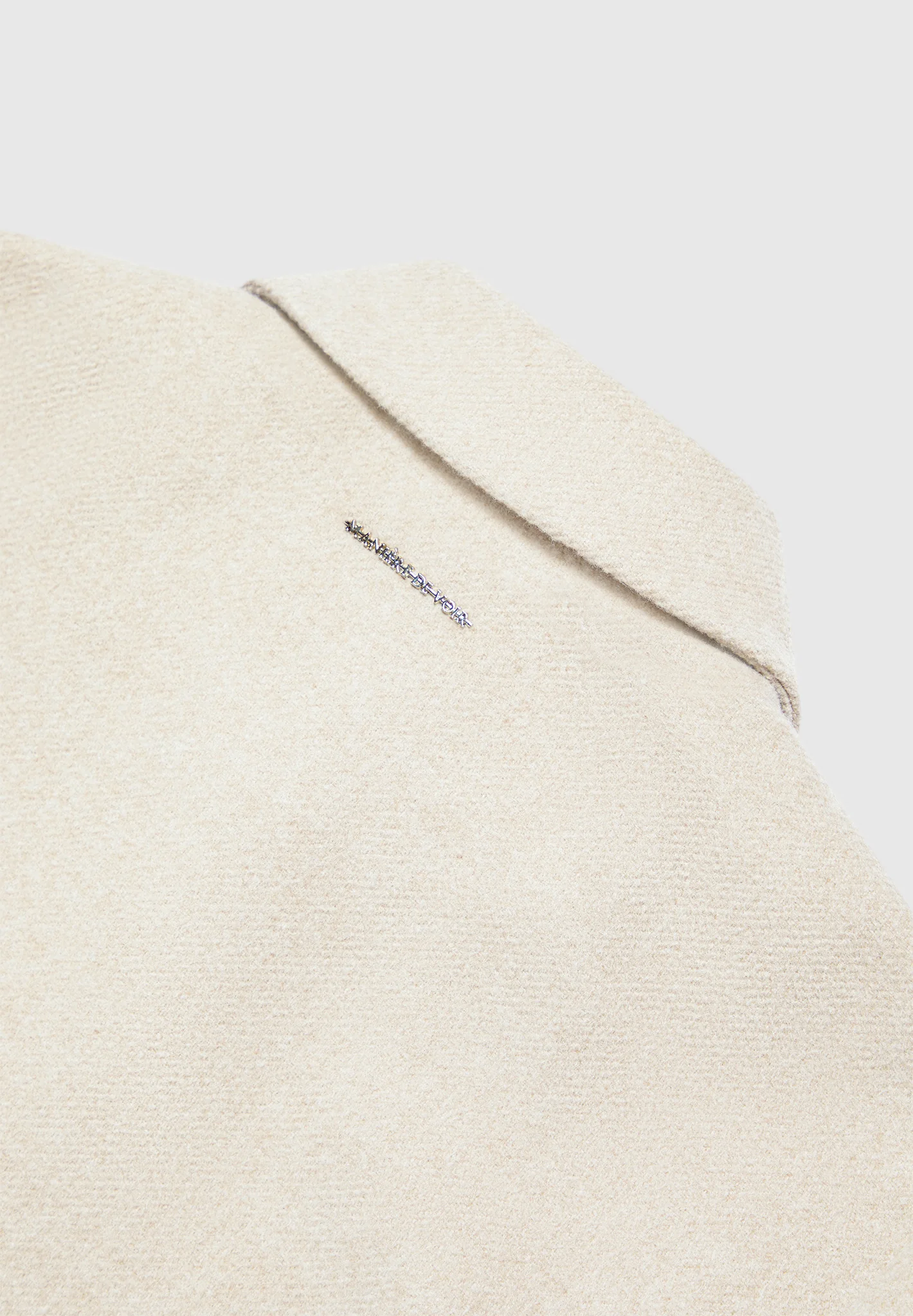 Wool Blend Boxy Jacket - Beige - Image 6
