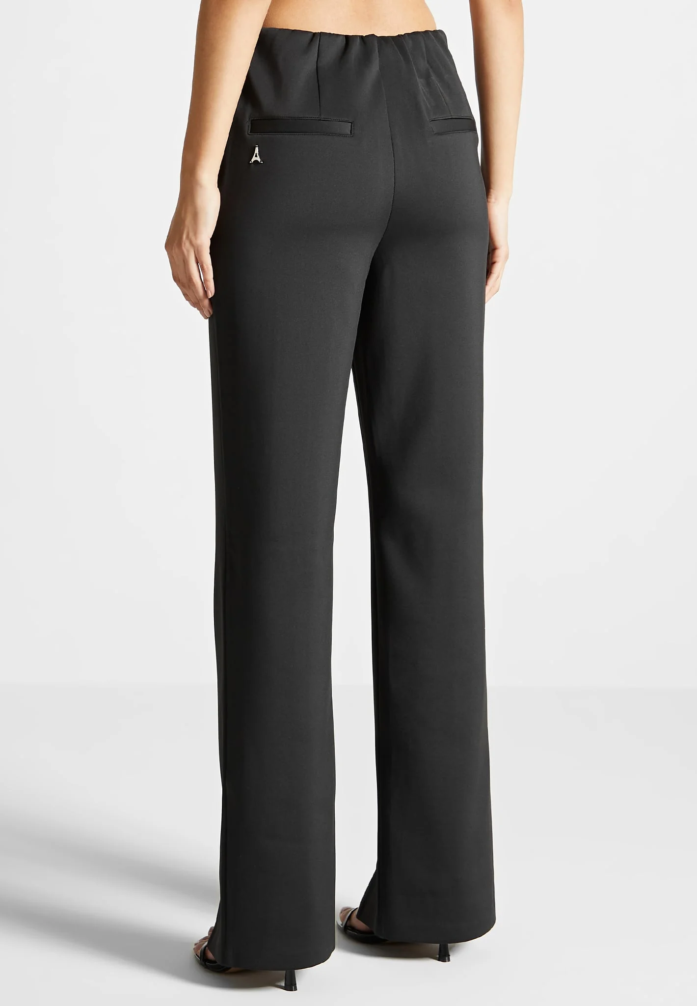Zip Neoprene Trousers - Black - Image 5